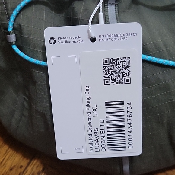 LULULEMON Unisex Insulated Drawcord Hiking Cap, L/XL, Olive Green,